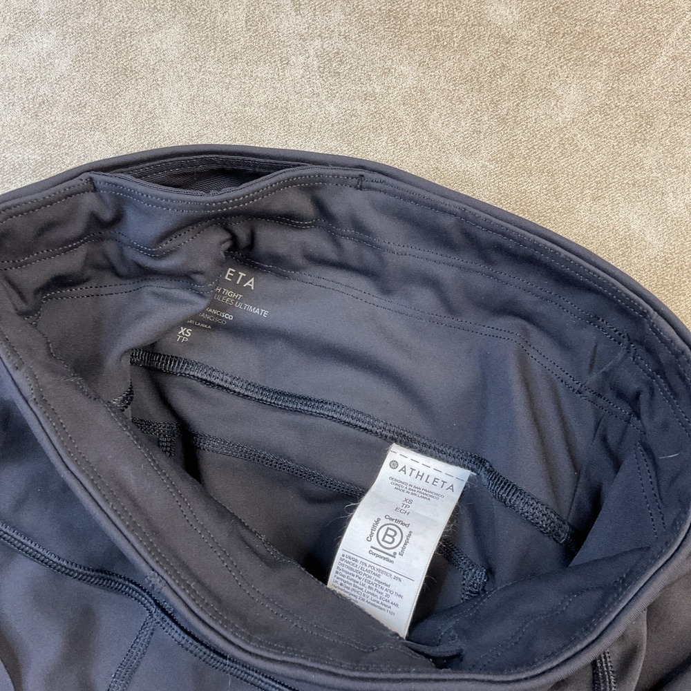 Athleta Leggings Women Sz XS Ultimate Stash Tight Athletic HR Training Pockets - Picture 2 of 7